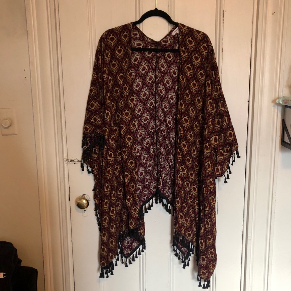 stevie nicks vibes fringe shawl